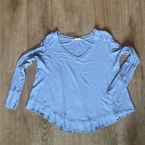 Anthropologie Jane $ Delancey periwinkle Womens Blue cotton boho swing top small